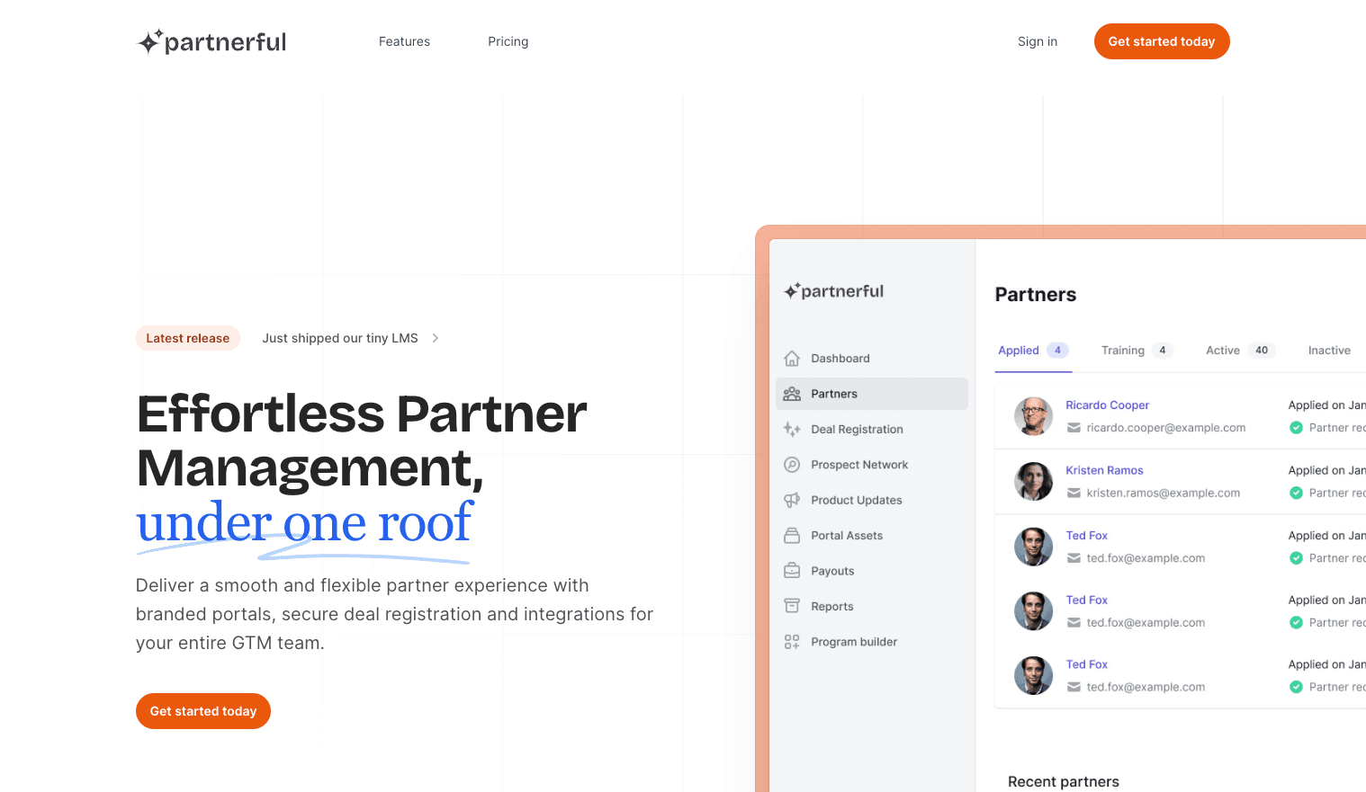 Partnerful screenshot 1