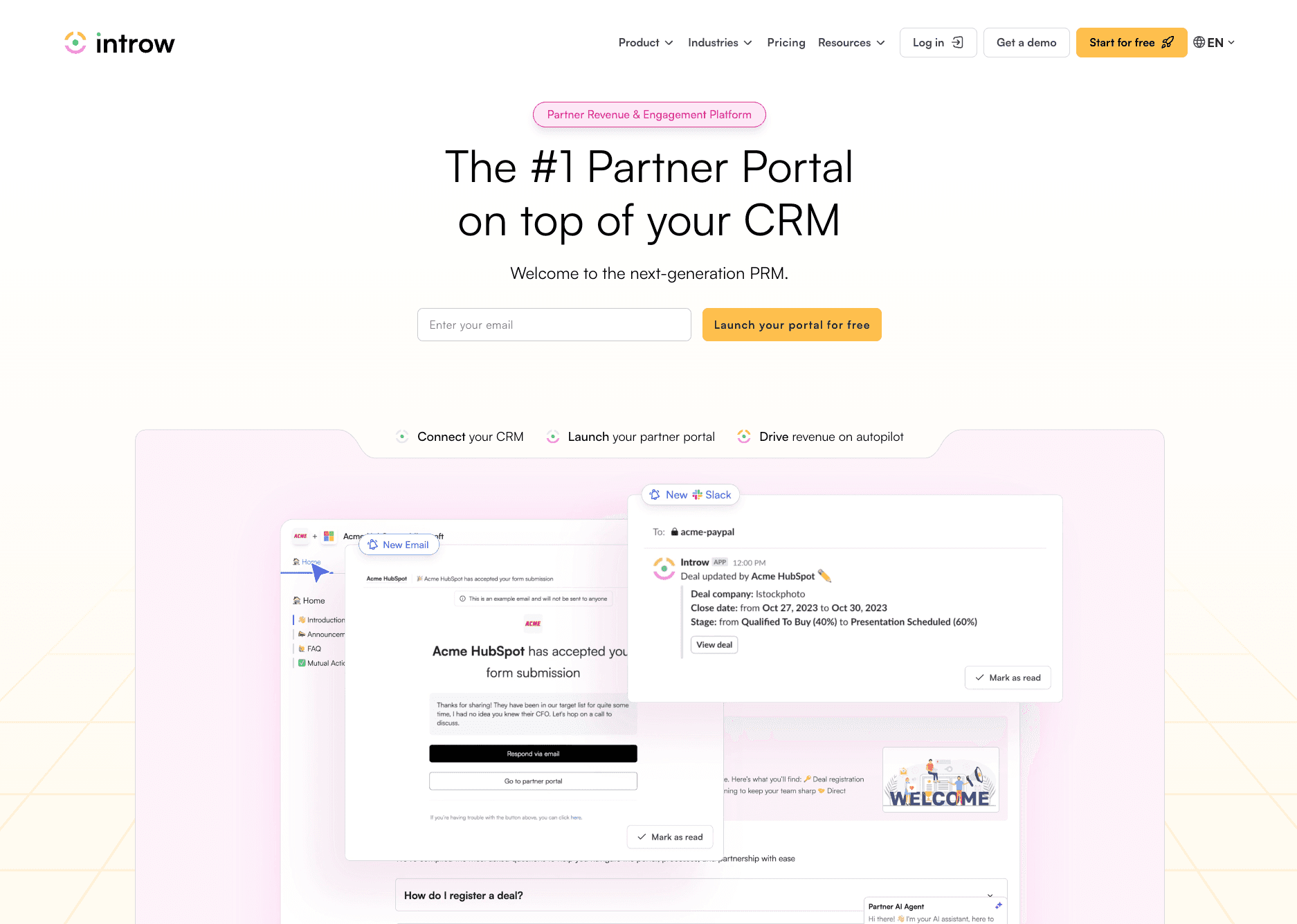 Introw personalized partner portal