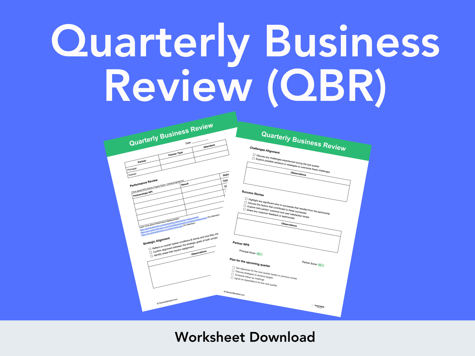 Quarterly Business Review (QBR) - Template